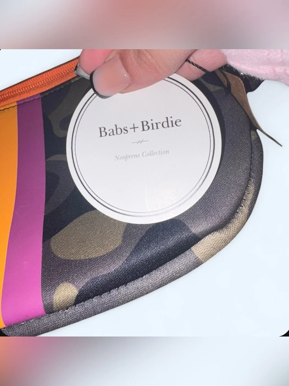 Babs + Birdie NWT “The Maria” Neoprene Cosmetic Bag Boutique